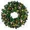 24" Crestwood® Clear Lights Pre-Lit Gold Spruce Wreath